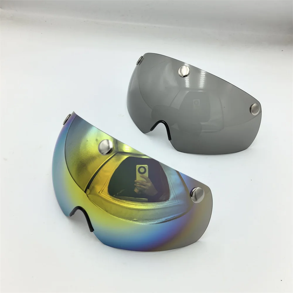 Neuer 290g Aero TT Rennrad-Helm mit Schutzbrille, Unisex Fahrrad-Sporthelm mit CB-16-Linse – Detail 15