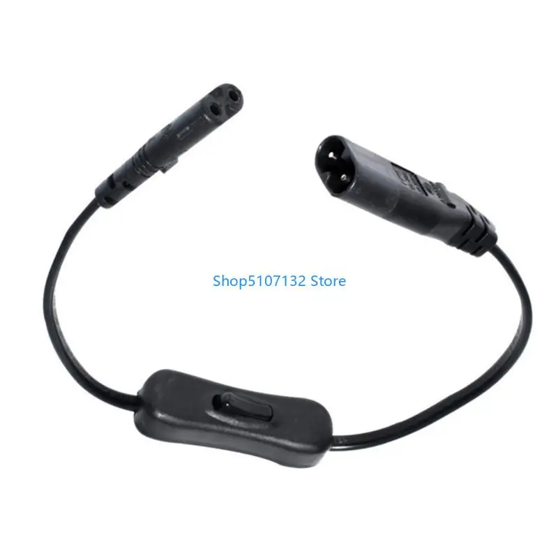 87HD 8 Shaped IEC320 C7 to C8 Power Adapter Cable Cord with Build-in Switching Control for Monitor Scanners Printer Speaker
