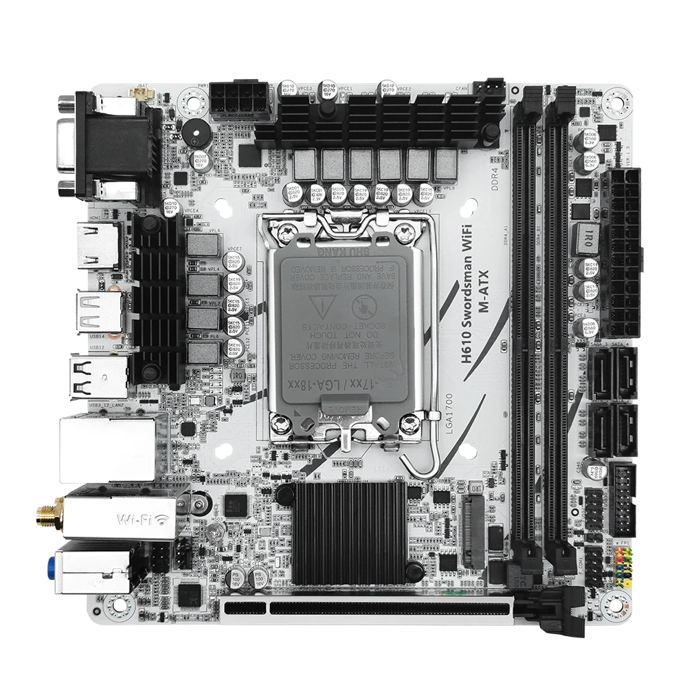 Imagem -04 - Placa-mãe Machinist-lga 1700 Suporte Ram Ddr4 12 13 Gen Cpu Intel 12100f 12400f 12490f 12600f 12700f 13600f Nvme M.2 Vga H610