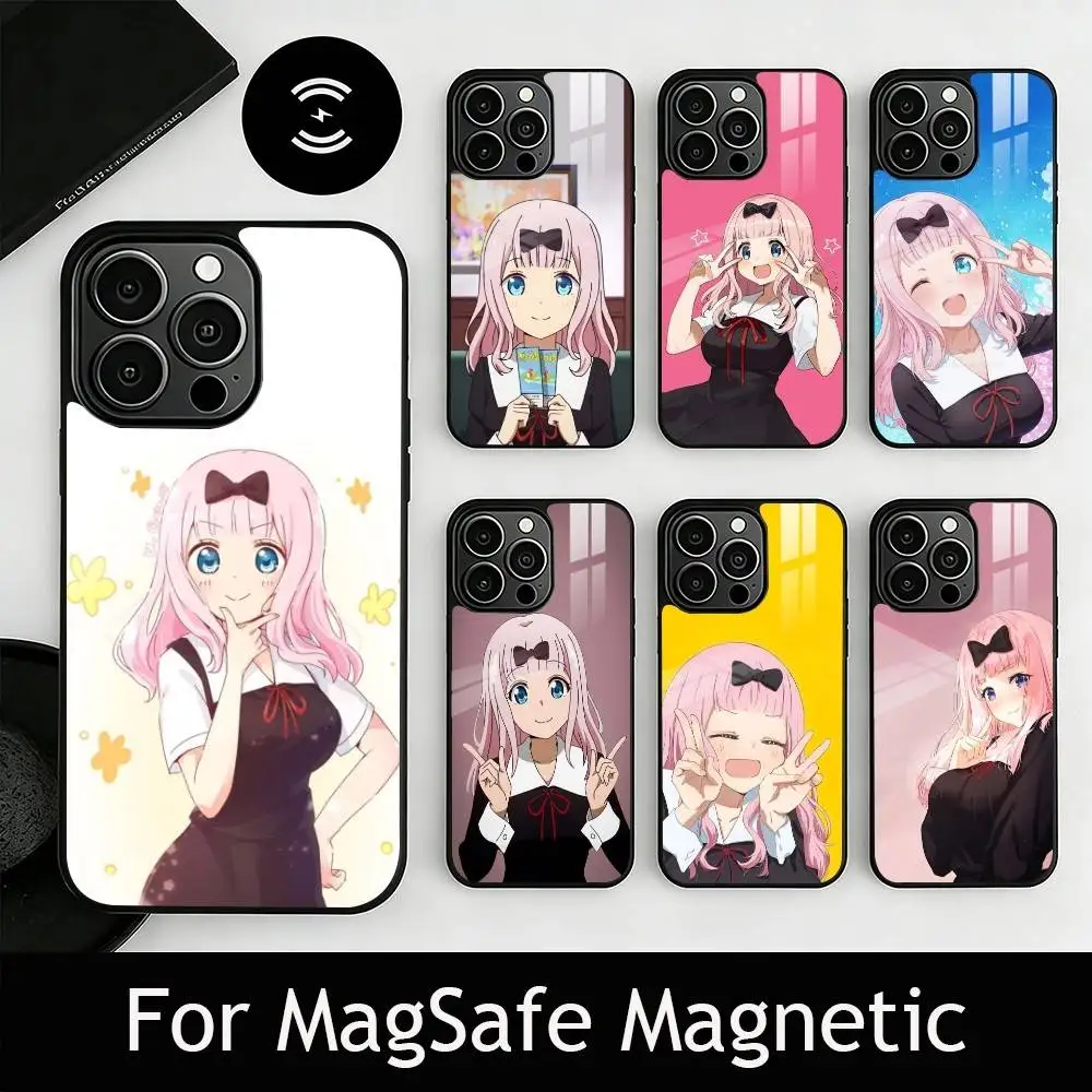 

K-Kaguya-sama F-Fujiwara Phone Case For iPhone17,16,15,14,13,12,11 Plus,Pro Magnetic with Magsafe Wireless Charging