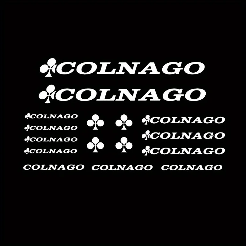 مجموعة ملصقات "Colnago" ثلاثية الأبعاد، مثالية لإطارات الدراجة وأقنعة الخوذة وإضافة ألياف ركوب الدراجات اللامعة
