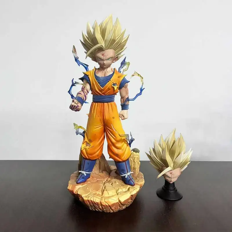 Dragon Ball Super Saiyan 2 Gohan Martial Arts Uniform Figure Anime Merchandise 28cm Exquisite Desktop Ornament Fan Collectible