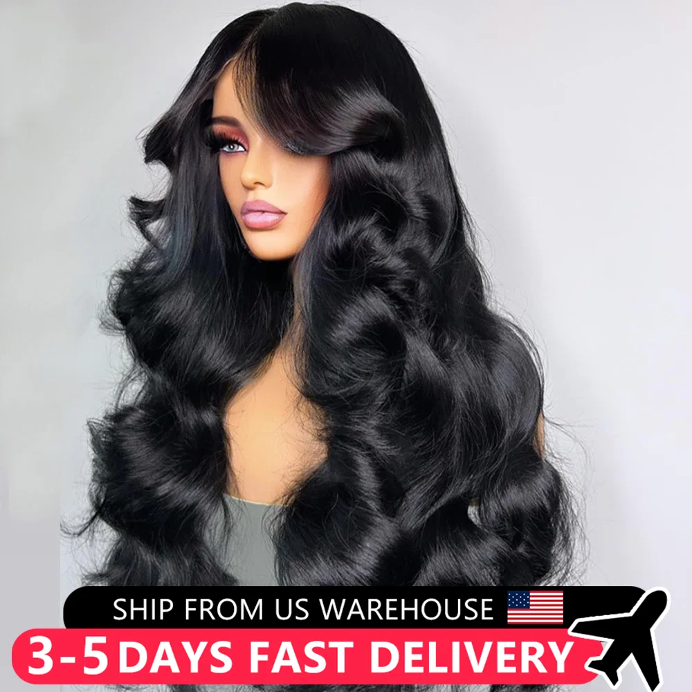 Transparent 13x4 13x6 Body Wave Lace Front Wig Pre Plucked Lace Frontal Wig Indian Human Hair Wigs For Women 4x4 Closure Wig