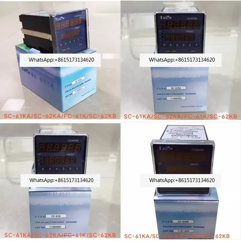 Double Row Mechanical Meter Counter SC-61KA 62KA 62KB FC-61K Industrial Tally for Production Line Counting
