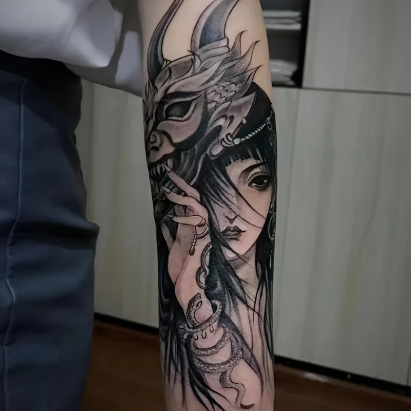 

6 больших травяных тату-наклеек, водонепроницаемых и износостойких, с реалистичными эффектами, для временной татуировки.