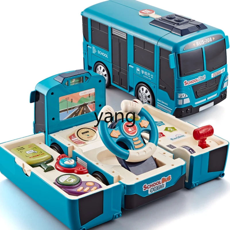 

CX Children's Toy Car Baby Deformation Bus School Bus Boy Inertia Puzzle Multifunctional