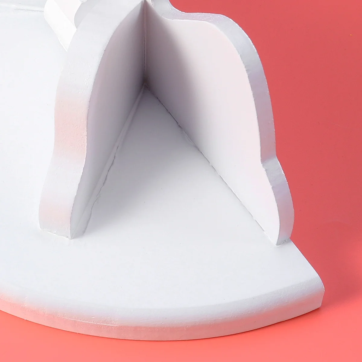 Wooden Partition Storage Rack Home Decor Shelf Buttery Wall Bookshelf Bamboo Holder Semicircle Child