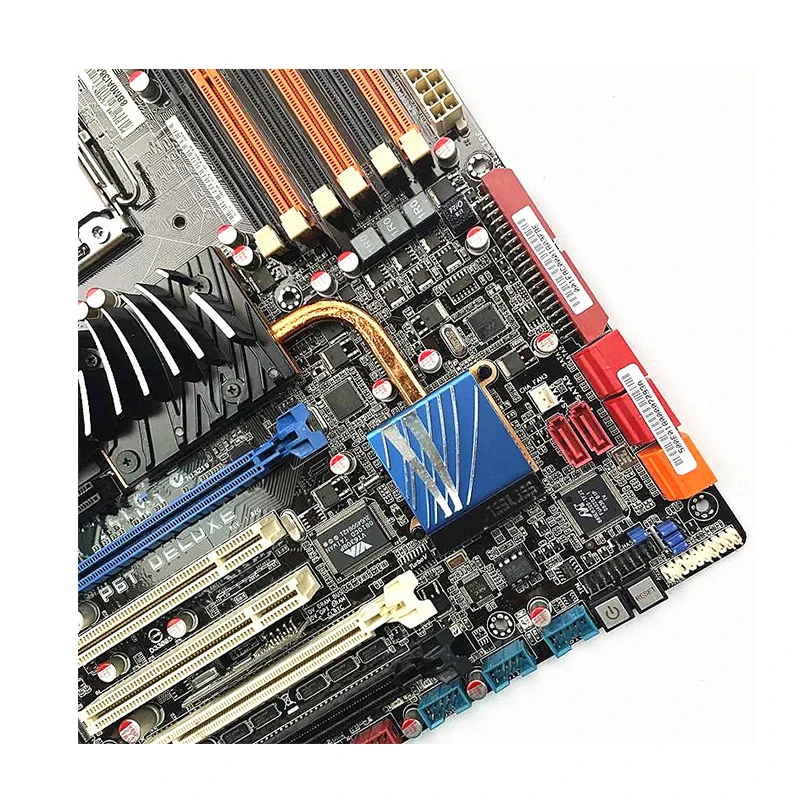 Placas-mãe Deluxe P6T, LGA 1366, DDR3, ATX para Intel X58, Overclocking Desktop Mainboard, SATA III, USB 3.0