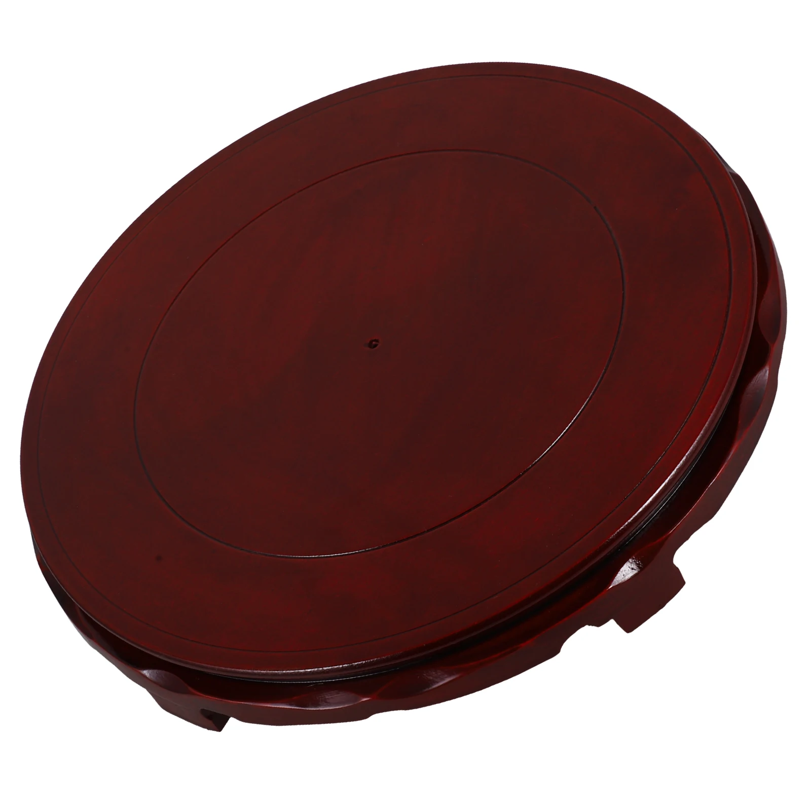 

Furniture Display Stand Base Globe Glass Lamp Riser Home Table Decor Vase Buddha Chinese Wooden Round