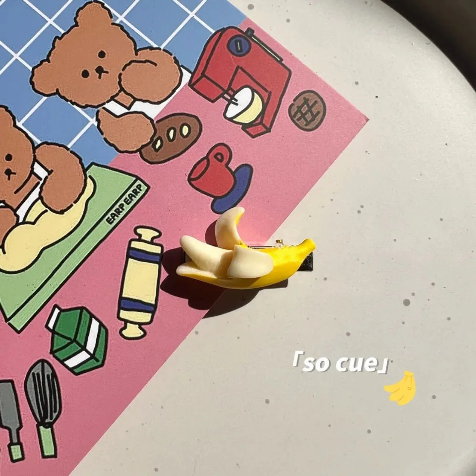 

1-6pcs Simulation Cute Banana Hair Clips Ins Funny Student Girl Heart Creative Hair Clips Edge Clip Bangs Clip Hair Accessories