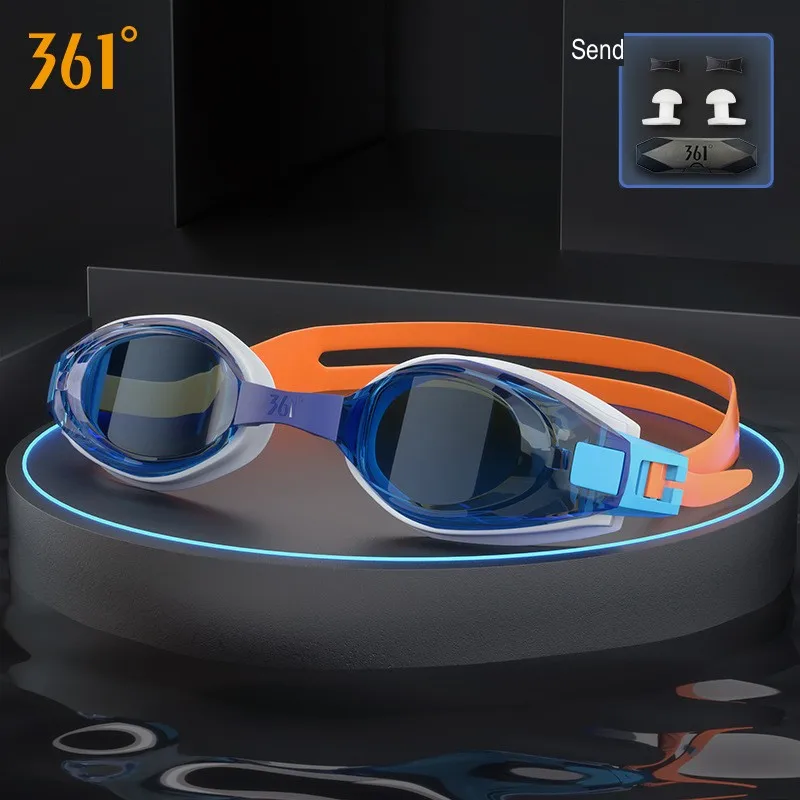 361°Men Women Anti fog UV Protecion Waterproof Swim Glasses Myopia Adjustable Silicone Surfing EyeWear Bathing Diving Goggles