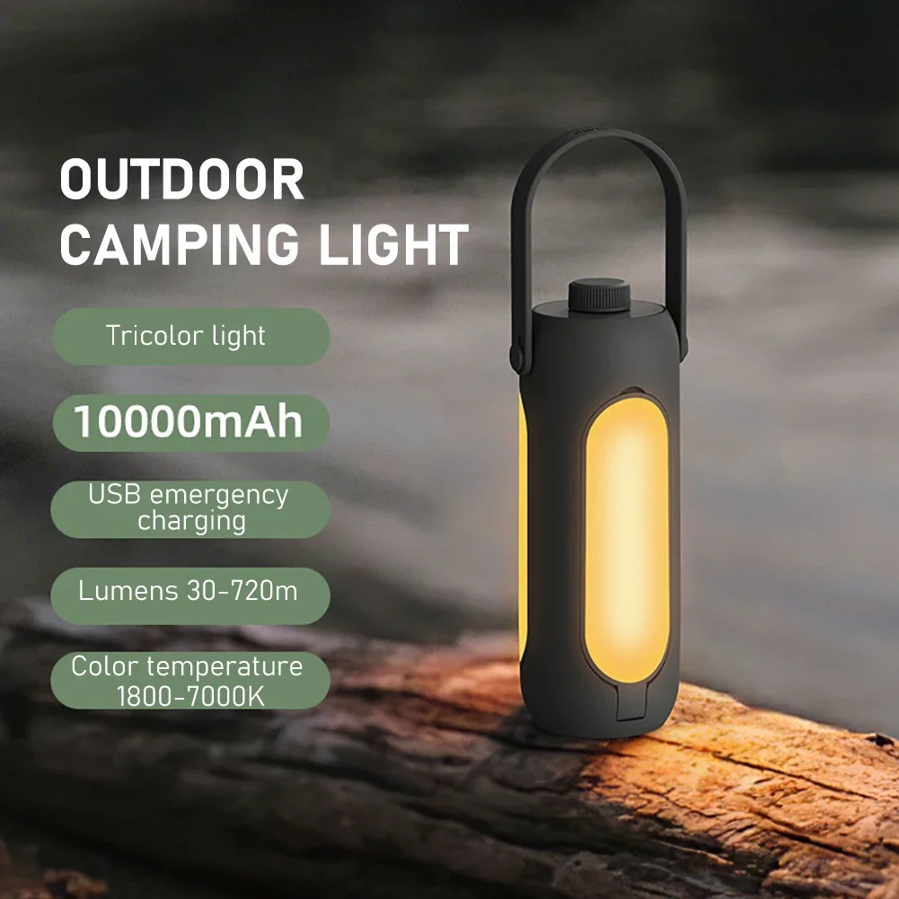 Portable LED Camping Lights Lâmpada recarregável USB ao ar livre Lâmpada de tenda dobrável Lanterna de emergência Luz de caminhada Luz de acampamento