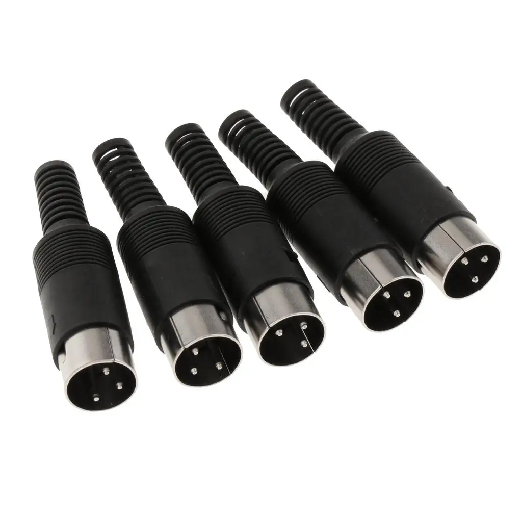 5 male DIN male female soldering connectors male 3/4/5/6/7/8/pin