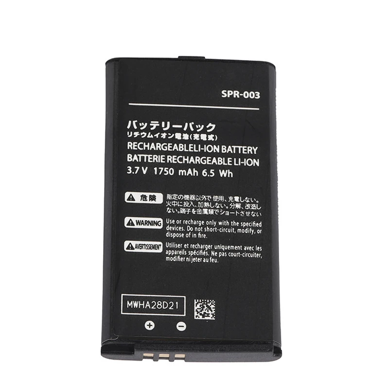 SPR-003 3.7V 1750mah Rechargeable Li-ion Battery Pack for Nintendo 3DS LL/XL 3DSLL 3DSXL New 3DS XL Game Console Batteries