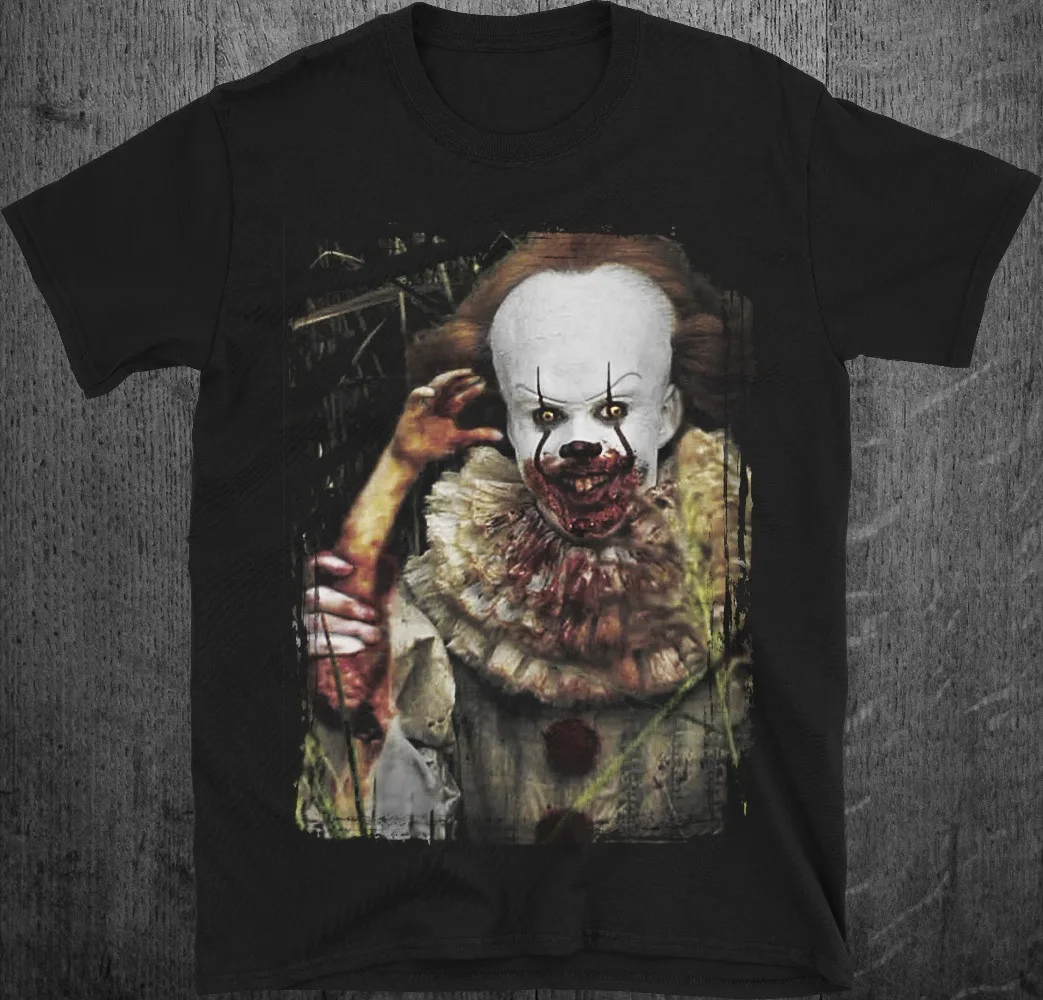¡Hola! Camisa de payaso espeluznante de Stephen King Psycho Horror camiseta ropa gráfica camisa de manga corta Unisex hombres mujeres todas las estaciones