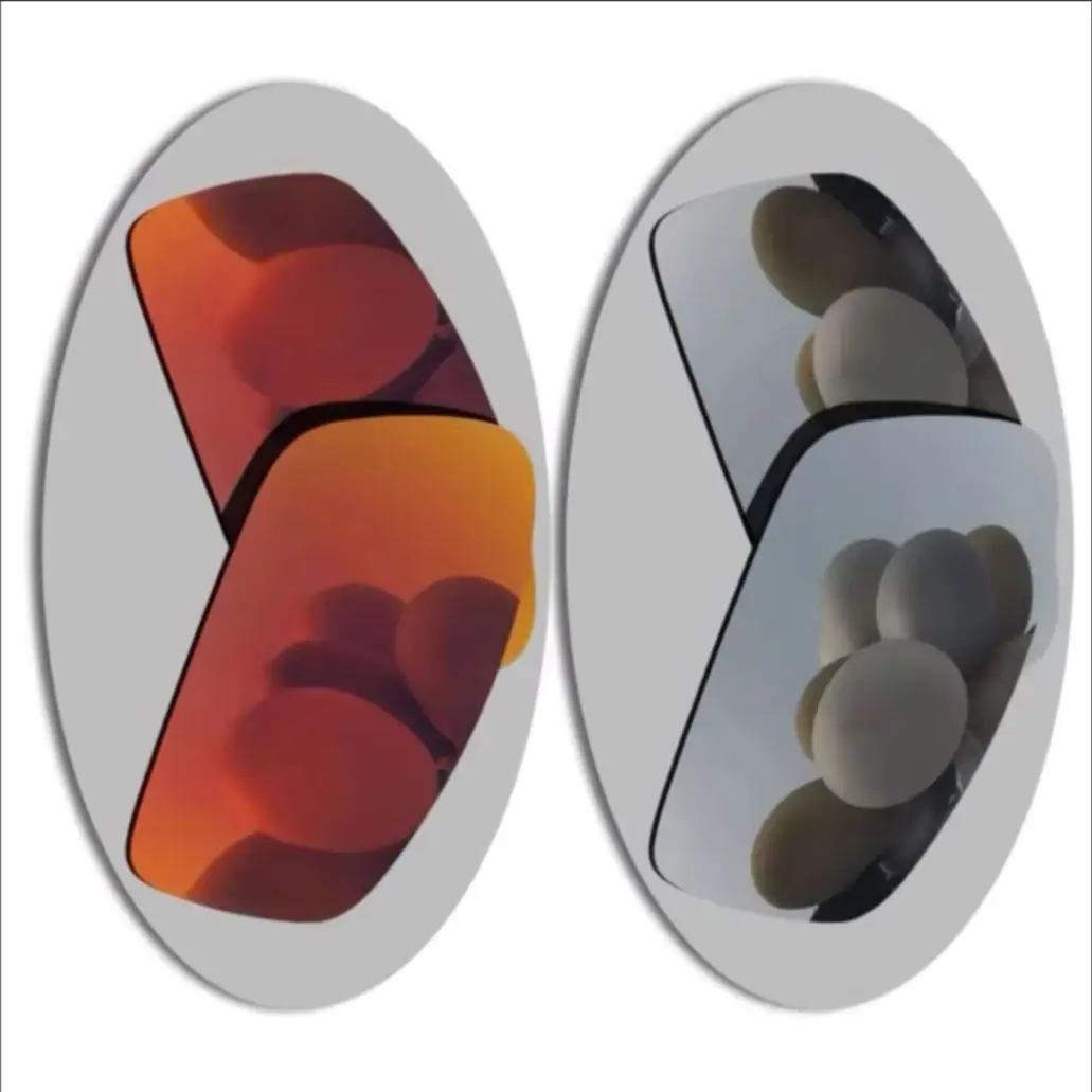 

2 упаковки сменных линз серебристо-красного цвета для поляризованных солнцезащитных очков Oakley Twitch