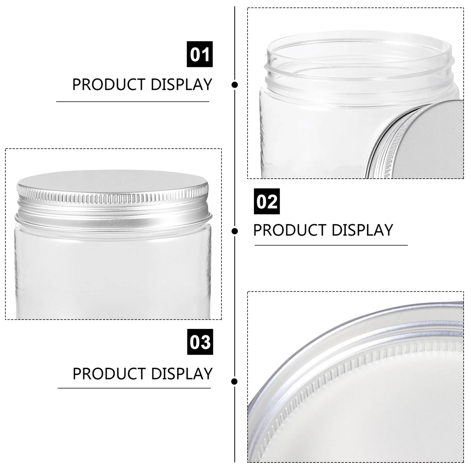 

12pcs Plastic Containers Transparent Kitchen Food Grade Eco Friendly Large Dry Tea ganizer Cereal Container Box Storage Can