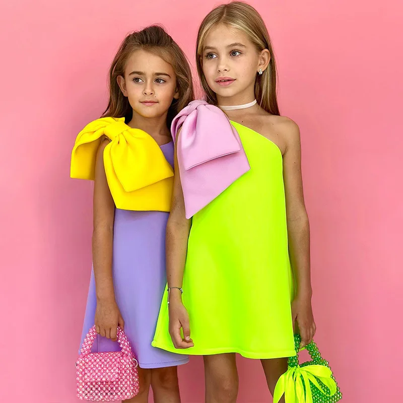 

Elegant Baby Girl First Birthday Dress Princess Party Gown Floral Lace Bowknot Design Breathable Comfortable Celebration Outfit