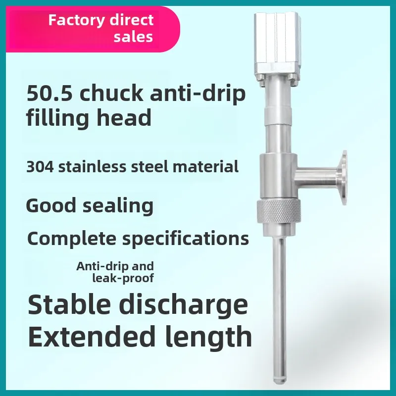 

Premium Stainless Steel Anti-drip Filling Head with Extended Valve for Liquid Filling Machine - Anti-foaming Pneumatic Parts