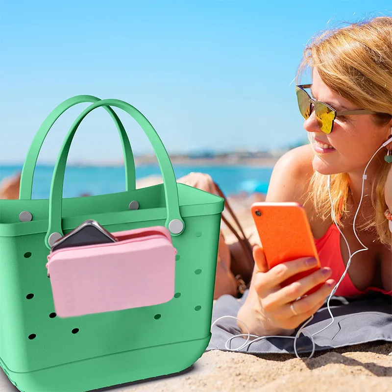 Beach Bag EVA Basket Pp Pendant Mobile Phone Glasses Storage Box Bag European and American Explosive Beach Hand Storage Bag