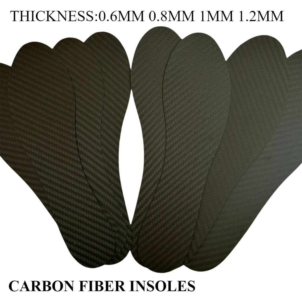 Men Women Sport Carbon Fiber Insole Breathable Rigid Sneaker Inserts Insoles Outdoor Running Shoes-pad 0.8mm 1mm 1.2mm Thickness