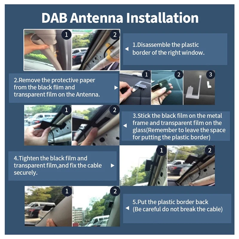 DAB+ Antenna For Android Car Radio With USB Adapter GPS Stereo DAB Receiver Player Automatic Scan Support Channel List