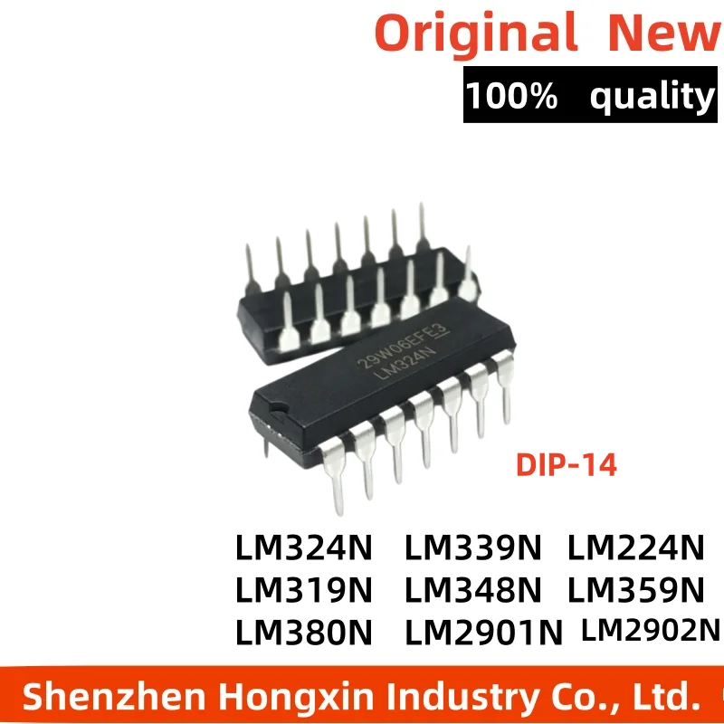 10PCS LM324N LM324 DIP DIP-14 LM339N LM339 LM224N LM319N LM348N LM359N LM380N LM2901N LM2902N LM2907N LM224 DIP-16 LM2901 LM2902