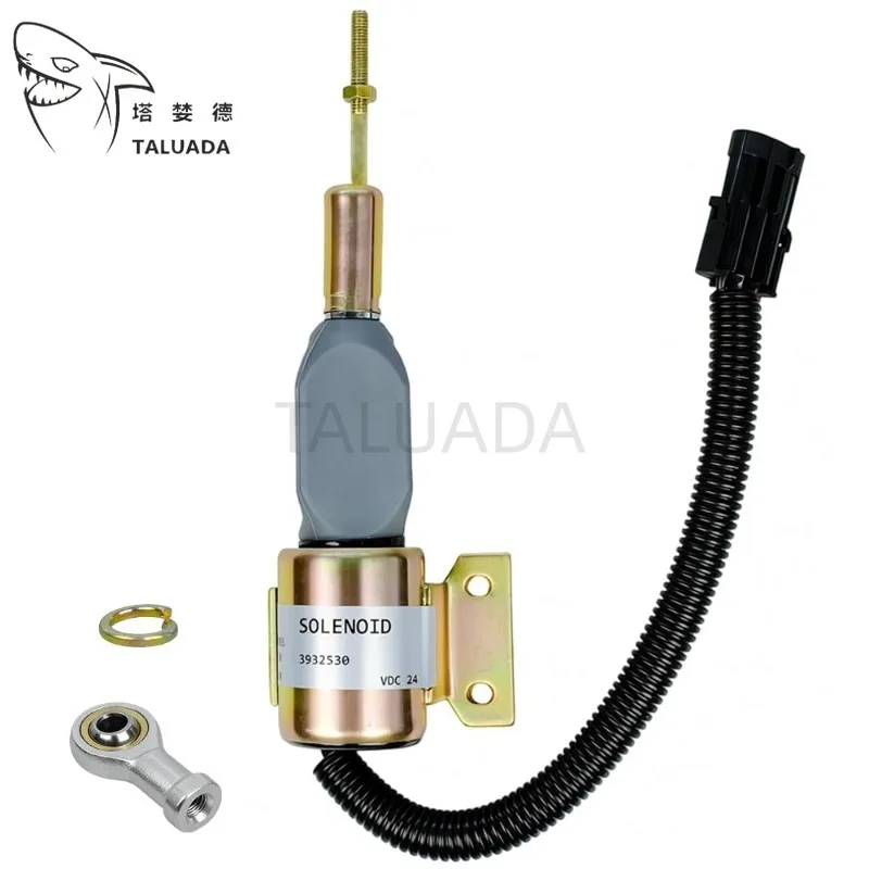 3932530 For Engine 4BT 5.9L, 6BT 5.9L R220-5 R210-3 R220-5 Fuel Shut Off Solenoid Komatsu PC200-6 Fuel Shut Off Solenoid