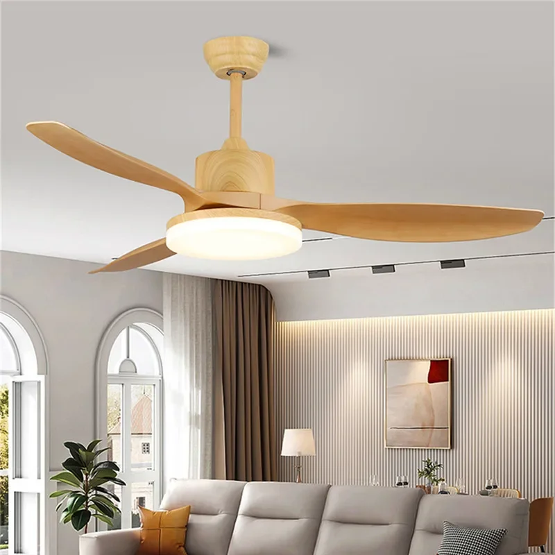 TEMAR Modern Fan Light Luxury Living Room Restaurant Bedroom Study LED Ceiling Fan Light Remote Electric Fan Light