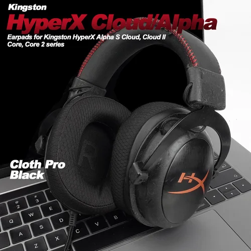 Imagen 2 del producto Almohadillas de espuma de repuesto para auriculares HyperX Cloud 123 Alpha, II,III,Stinger,Silver,Core,X,S,Pro, almohadillas de espuma viscoelástica Proteína