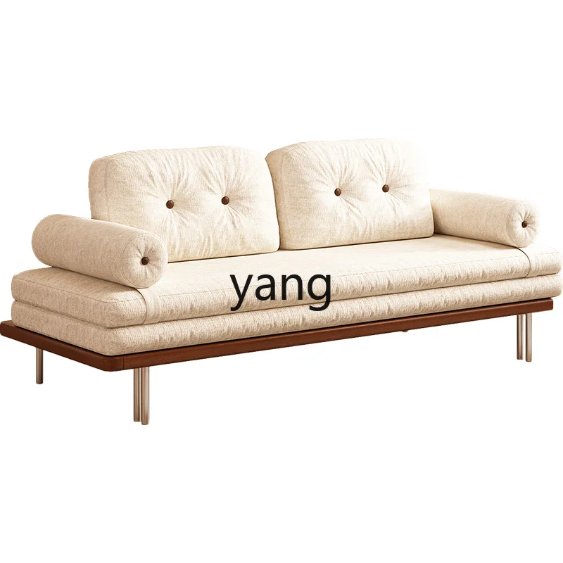 

LTT removable sofa bed retro retractable broach solid wood double armrest living room home