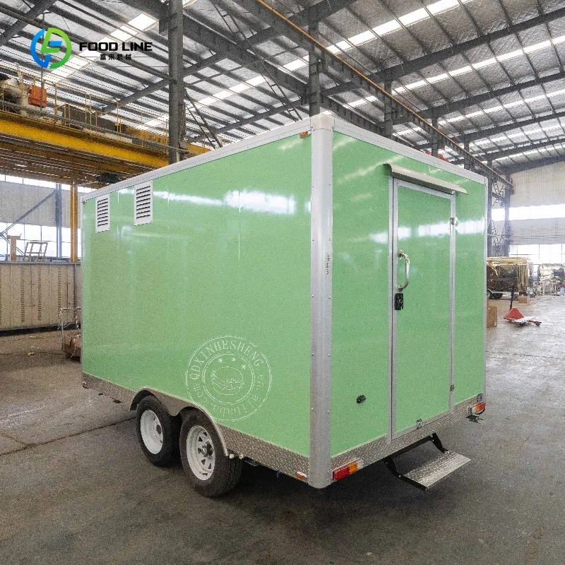 

Mobile Food Trailer with Full Kitchen for Pizza Coffee Camper Van Ice Cream Hot Dog Cart 24ft BBQ Food Truck
