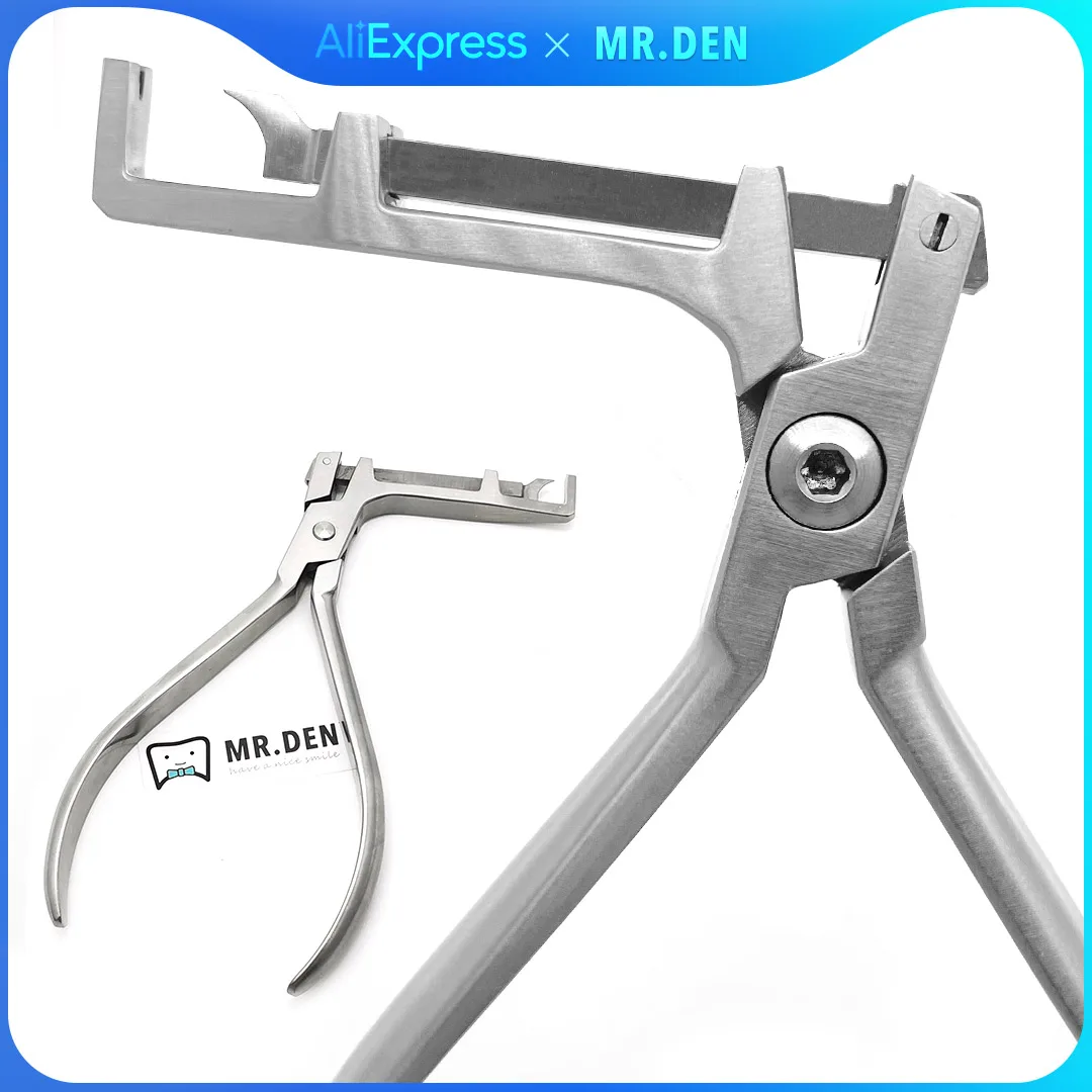 

MR DEN Stainless Steel Dental Orthodontic Pliers Cap Remover For Convertible Tubes Forceps Dentist Pliers Ortho Instruments