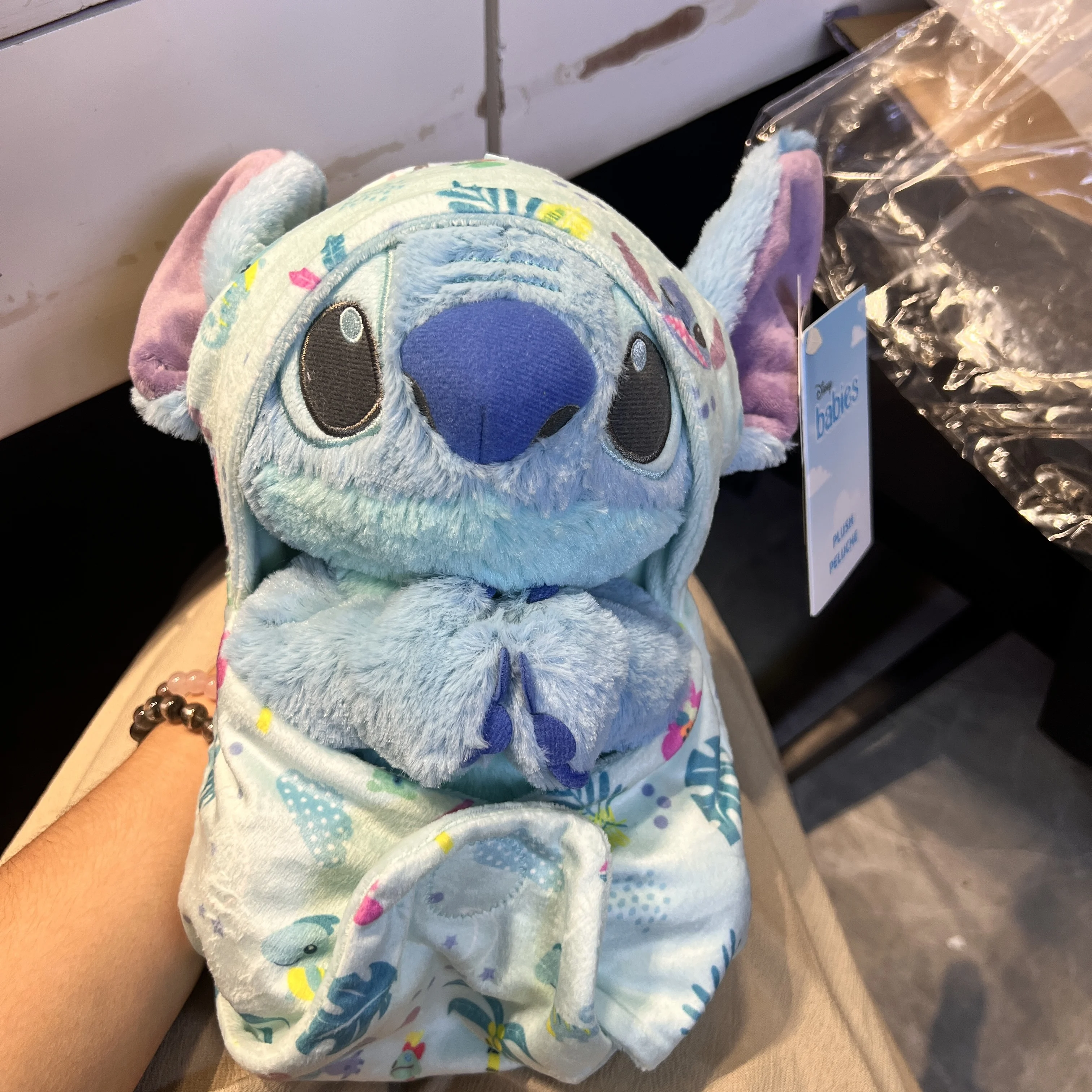Disney Stitch Cute Baby Plush Doll Work Paerner Angel Titch Baby Soft Comfortable Bedhead Pillow Kawaii Anime Doll Birthday Gift