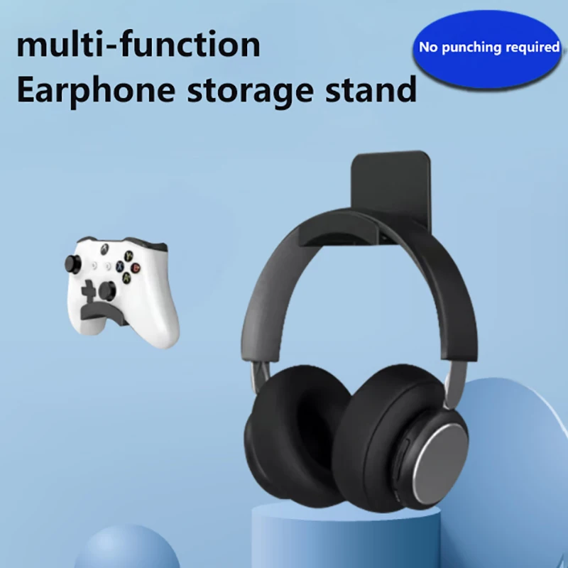 

Universal Headphone Stand Gaming Controller Holder Headset Display Rack Under Desk Hanger Hook For Earphone Wall Mount Gaming