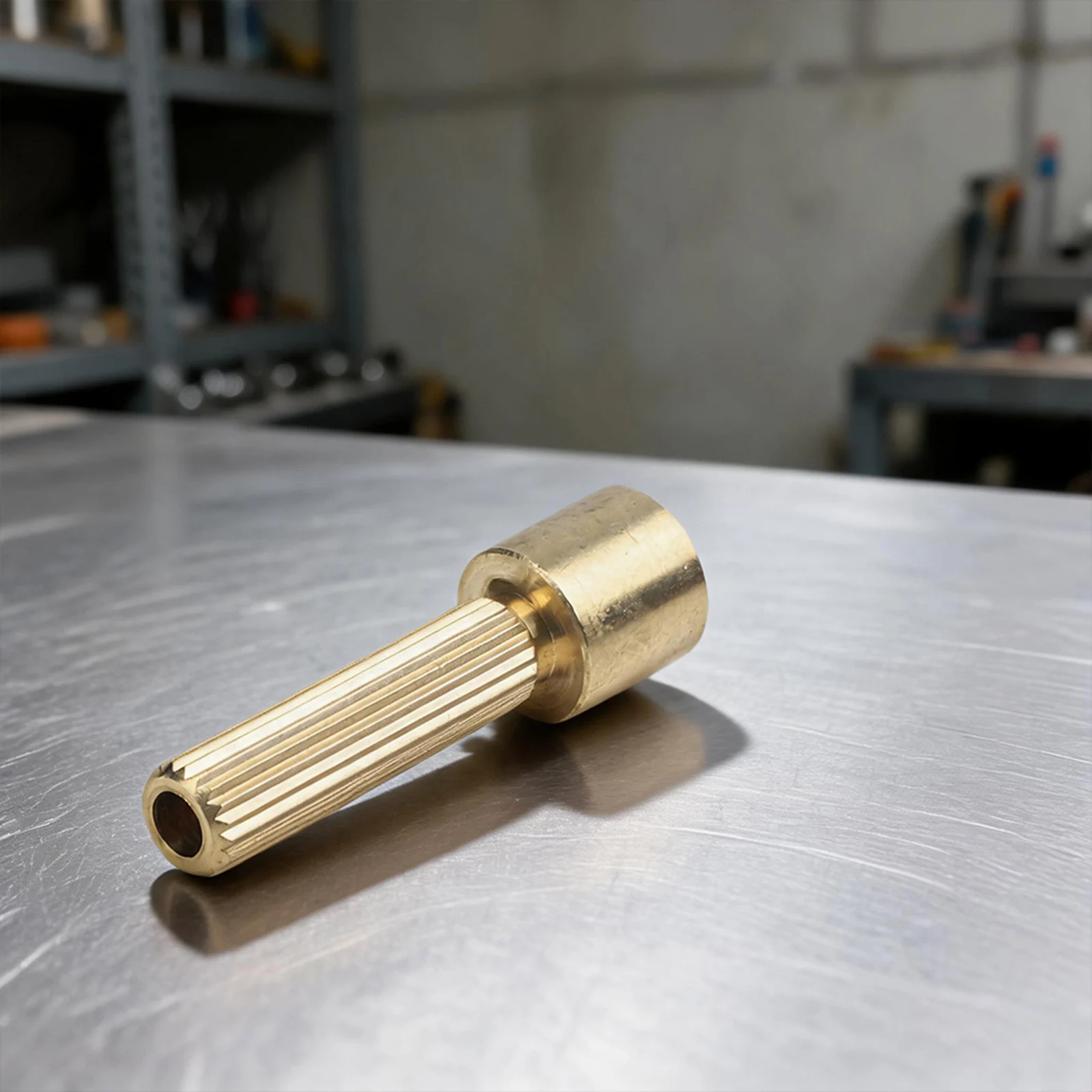 20-Tooth All-Copper Extended Valve Core Sleeve for In-Wall Shower Valves Built for Stability Under Continuous Plumbing Use