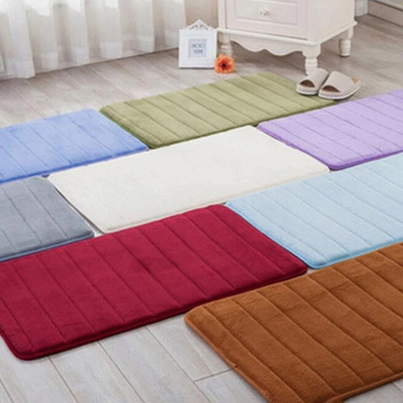 Super Absorbent Bath Mat Non Slip Rugs Bathroom Carpets Soft Floor Mat Bedroom Toilet Floor Shower Rug Home Decor