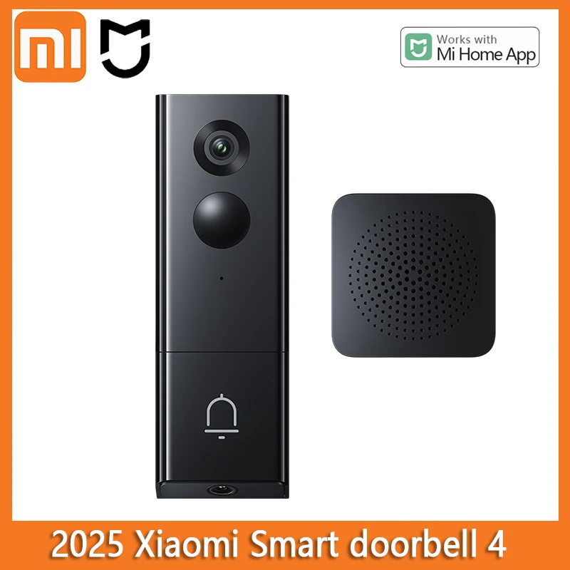 Xiaomi جرس الباب الذكي 4 عالي الوضوح الأشعة تحت الحمراء عدسة مزدوجة المنزل الذكي اللاسلكية عين القط كاميرا ثقب الباب العمل لتطبيق Mi Home #1