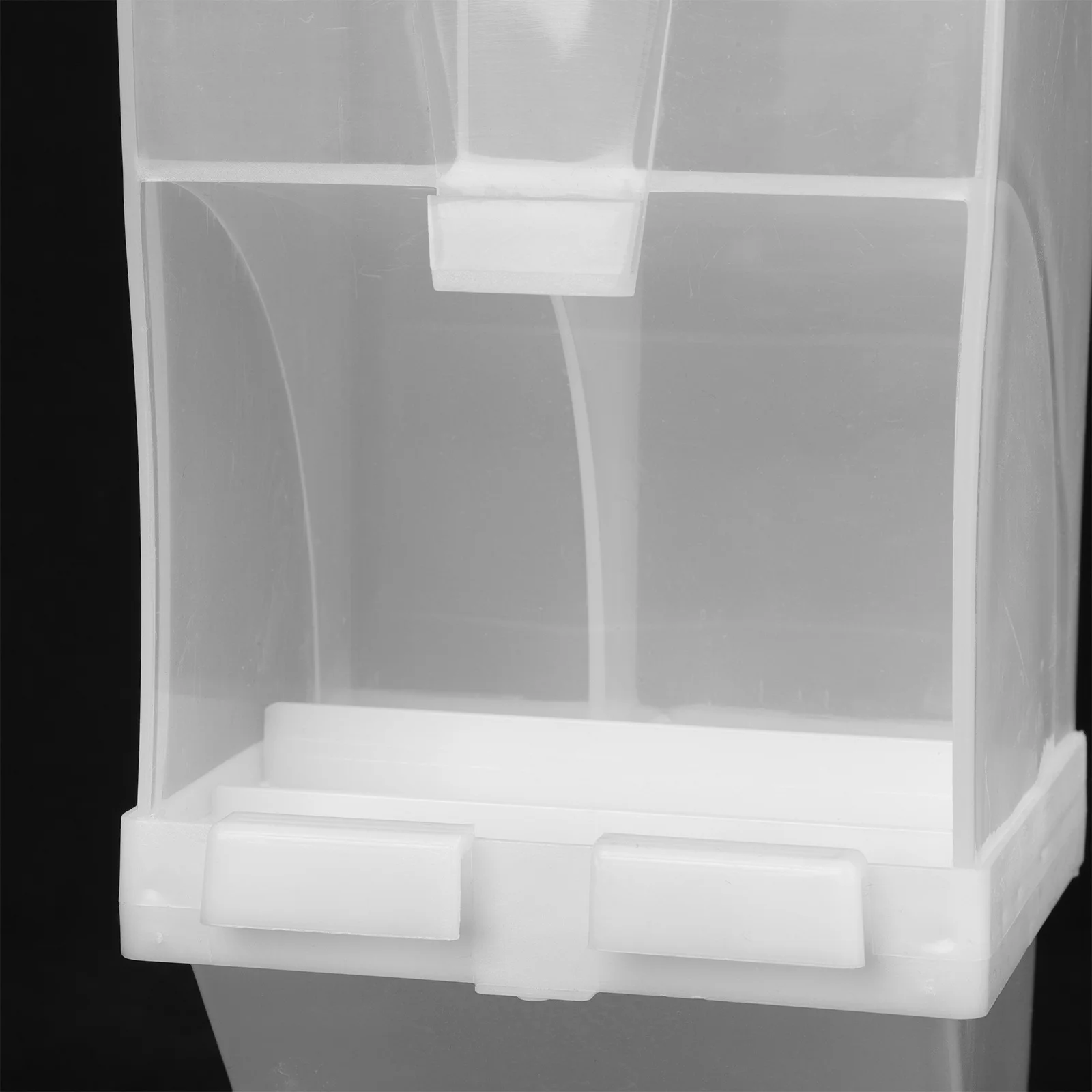 

Automatic Bird Feeder Arc Sliding Design Easy Refill and Cleaning Anti-Spill Bird Cage Feeder Food Storage Container