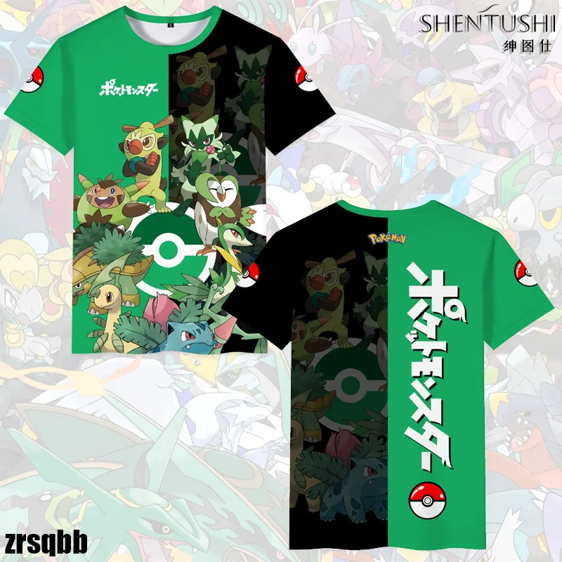 2025-poke-mon-animais-de-estimacao-em-torno-de-roupas-infantis-de-desenho-animado-pokemon-camisetas-respiraveis-de-secagem-rapida-para-homens-e-mulheres