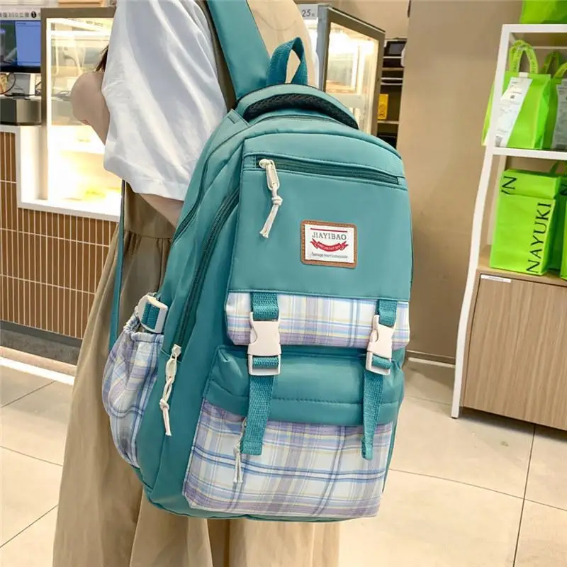 Cute Women Backpack Waterproof Multi-Pocket Nylon School Bagpacks for Student Female Girls Kawaii Laptop Book Pack Mochilas