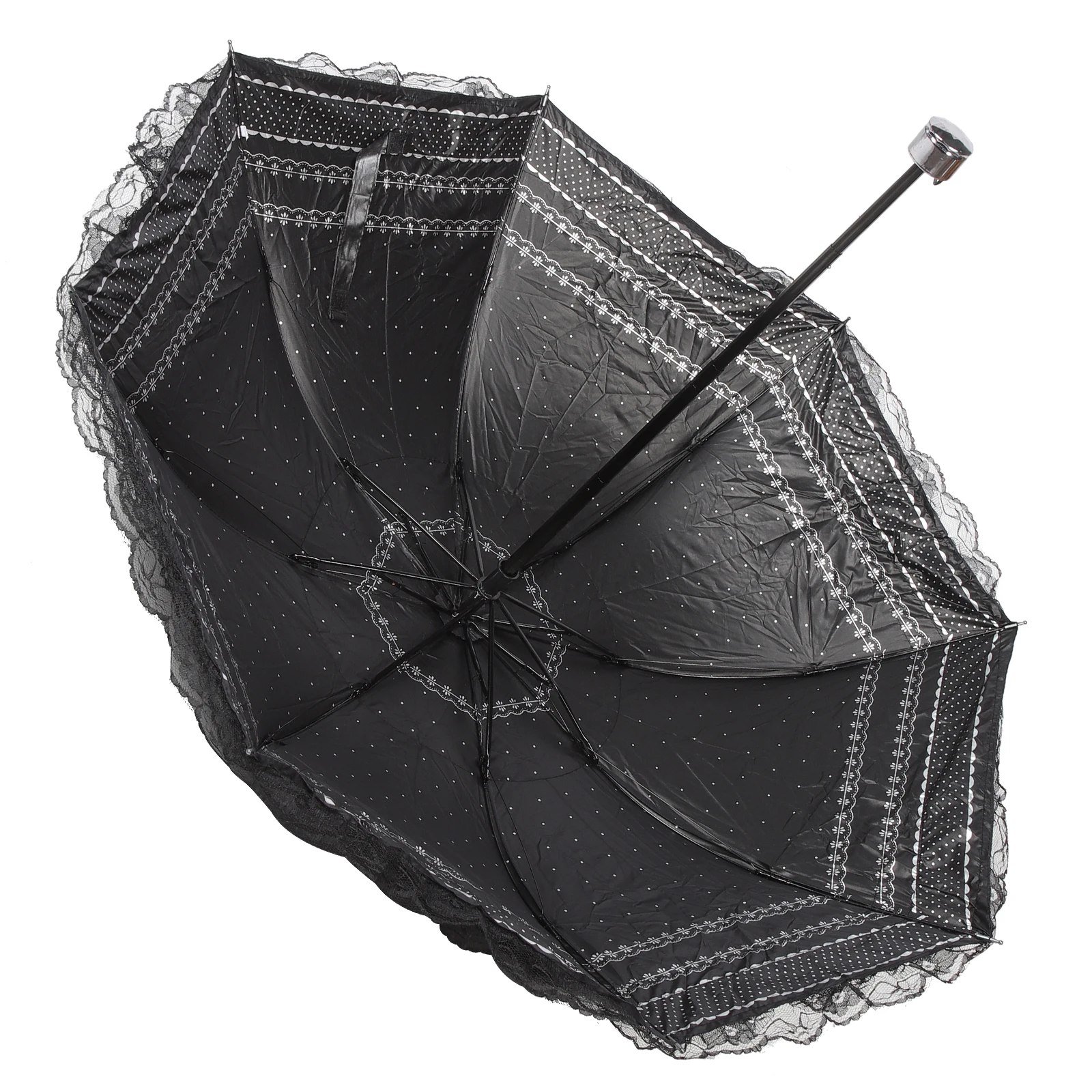 

Sun Umbrella Aesthetic Lace Parasol for Flower Girl Umbrellas Cloth Black Student