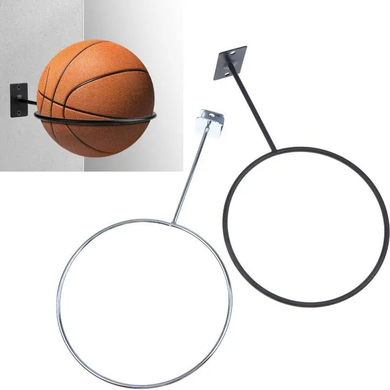 Wandmontiertes Basketball-Aufbewahrungsregal, langlebiges Metallregal zur Präsentation von Fußbällen, einfache Montage für Kinderzimmer, Garage, Sportausrüstungshalter. – Detail 12