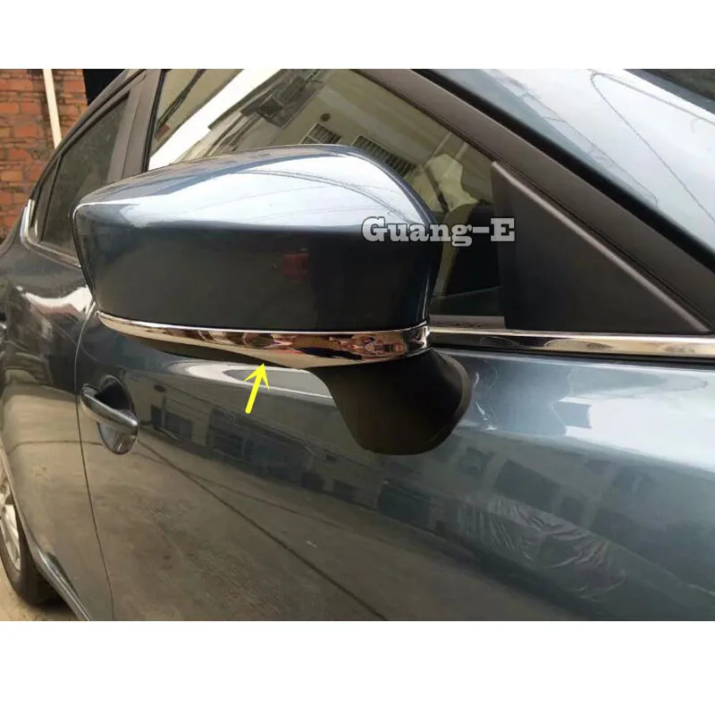 Car Sticker Body Eyebrow Back Rear View Side Mirror Cover Trim Frame Parts For Mazda 2 Mazda2 Demio 2015 2016 2017 2018 2019