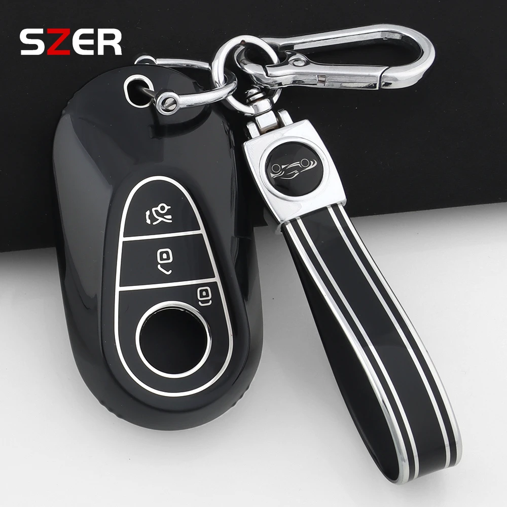 

НОВЫЙ чехол из ТПУ для автомобильного смарт-ключа для Mercedes Benz C E S Class GLC CLE EQE W206 W214 W223 S350 S400 S450 E300 Брелок-брелок