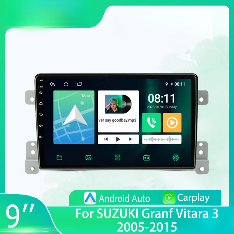 

For SUZUKl Granf Vitara 3 2005-2015 Car Multimedia Player Android Car Player GPS WIFI Carplay 4G Car Radio Navigation Stereo