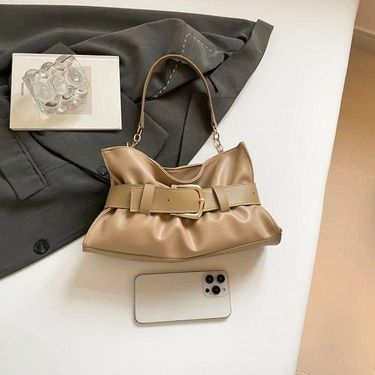 

Новая вместительная сумка-тоут 2026 года, винтажная минималистичная сумка через плечо с регулируемым ремнем, повседневная однотонная сумка для женщин