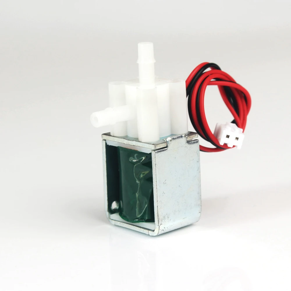 1Pcs Dc 12V-15V N/C Magneetventiel Air Valve Water Valve Normaal Gesloten Elektrische ontluchting En Uitlaatklep Micro Water Solenoid