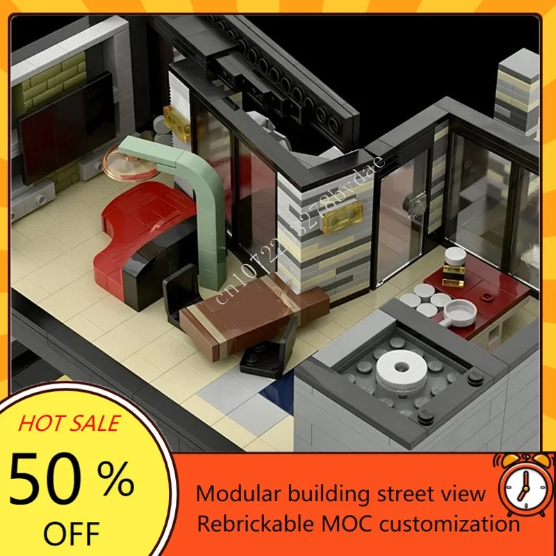 3001 pièces Villa impéria modulaire MOC créatif vue sur la rue modèle personnalisé Puzzles Architecture bricolage éducation assemblage modèle jouet cadeaux