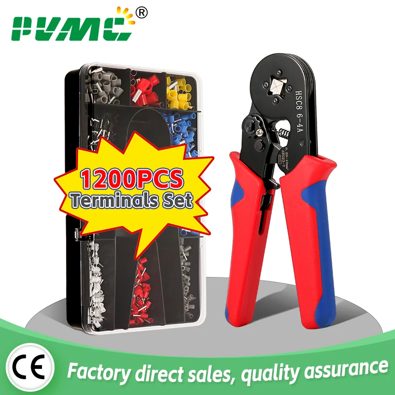 Wholesale Crimping Pliers HSC8 6-4A Tubular Terminal Crimper Wire Mini Ferrule Crimper